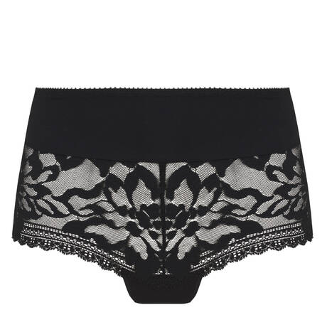 EMPREINTE Culotte haute en dentelle Leia Noir
