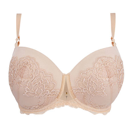 LISE CHARMEL Plus-size padded demi-cup bra Sublime en Dentelle Nude Sublime