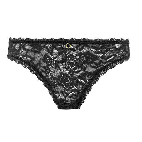 AUBADE Brazilian Brief lace Rosessence Care Black