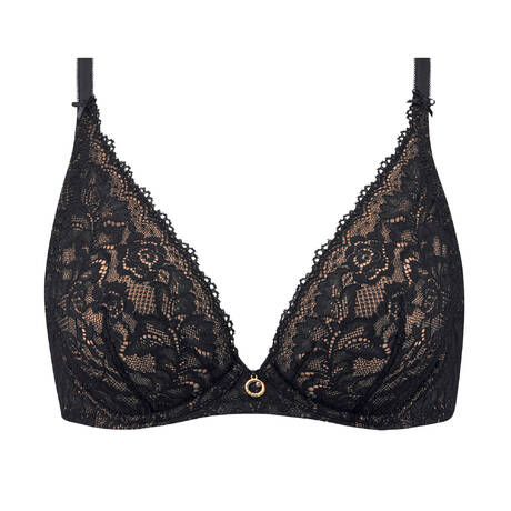 AUBADE Triangle bra lace Rosessence Care Black