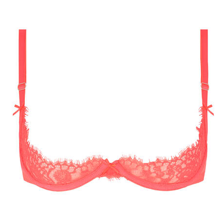 DITA VON TEESE Ouvert bra lace Von Follies Seduca Neon Coral