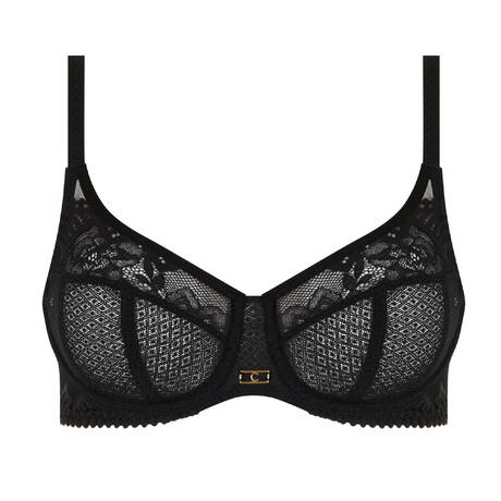 CHANTELLE Lace Full-cup bra Origins Black