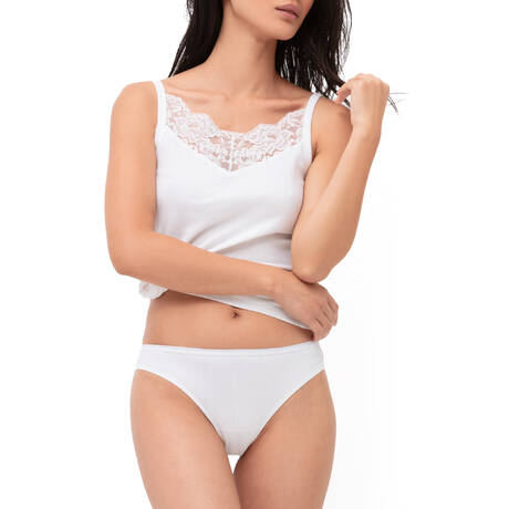 2 pieces set MEY Coton Bio White