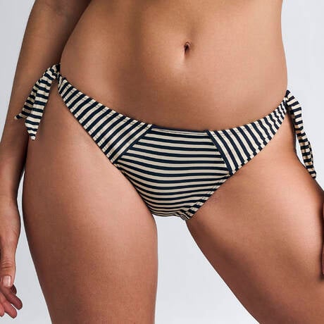MARLIES DEKKERS Tie side bikini bottom Holi Vintage Blue Ecru