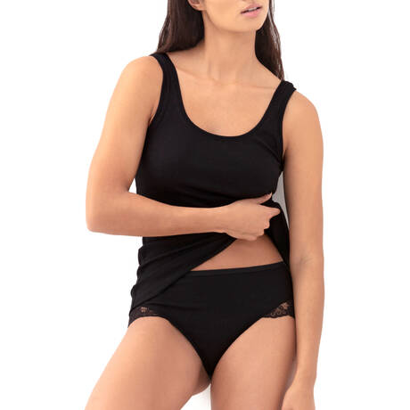 2 pieces set MEY Coton Bio Black
