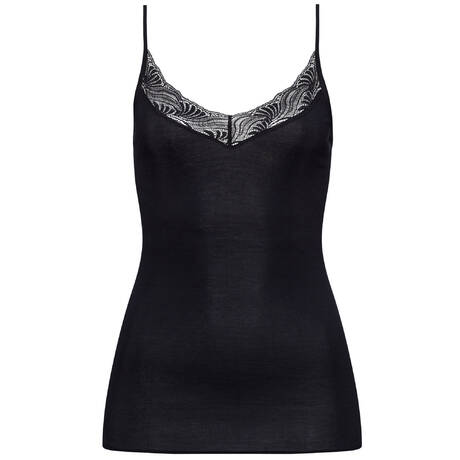 HANRO Cotton Camisole Cotton Delight Black