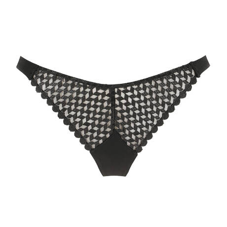 LIVY Tanga en dentelle Chanzy Noir