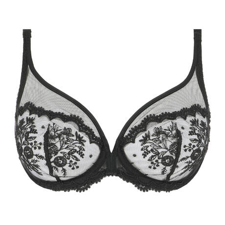 SIMONE PÉRÈLE Full-cup plunge bra Intrigue Black