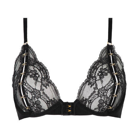 ATELIER AMOUR Soutien-gorge ouvrable en dentelle Évasion Sensuelle Noir