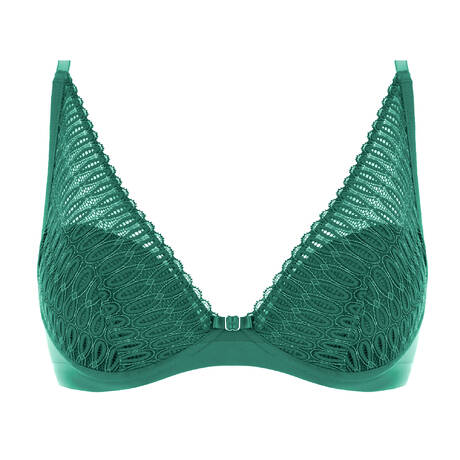 TRIUMPH Padded triangle bra lace Aura Spotlight Green Kiss