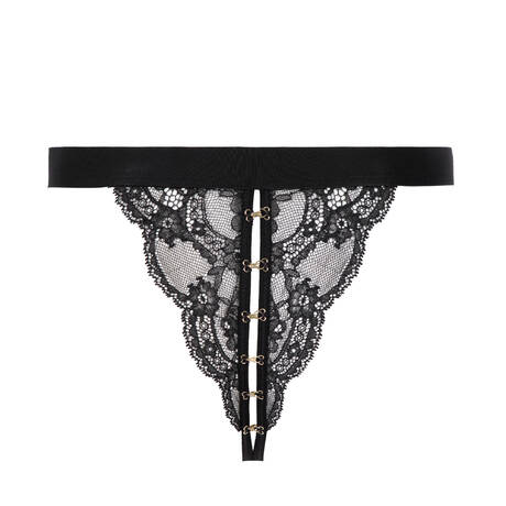 ATELIER AMOUR Lace Open tanga Evasion Sensuelle Black