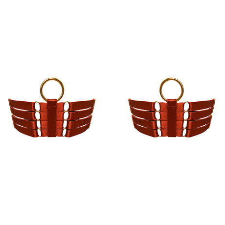 BORDELLE Garters New Signature Burnt Red