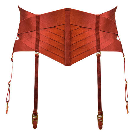 BORDELLE Waist cincher New Signature Burnt Red