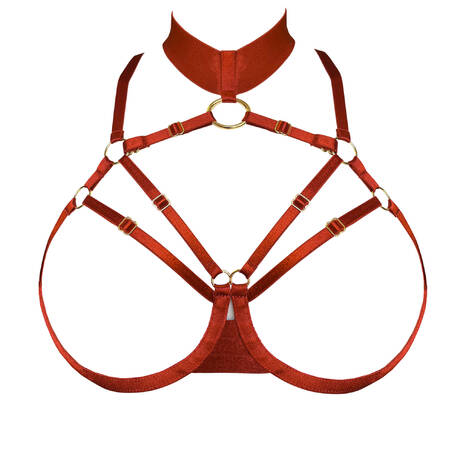 BORDELLE Ouvert bra New Signature Burnt Red