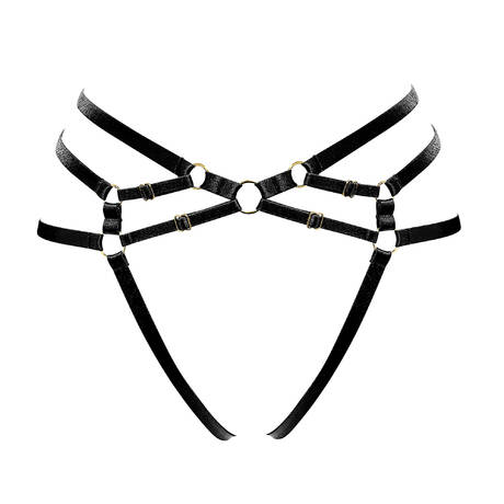BORDELLE Slip ouvert New Signature Noir