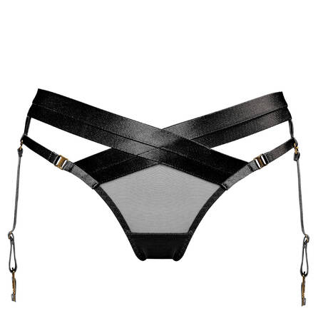 BORDELLE Garter belt brief New Signature Black