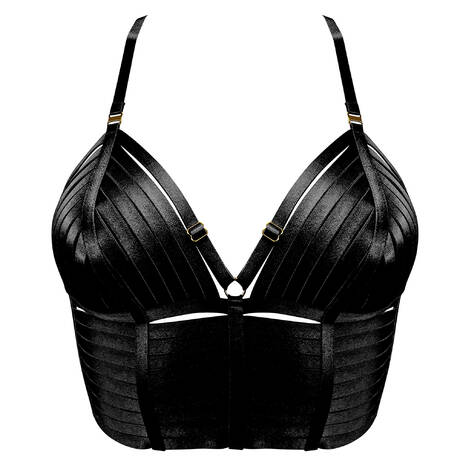 BORDELLE Soutien-gorge bustier triangle New Signature Noir