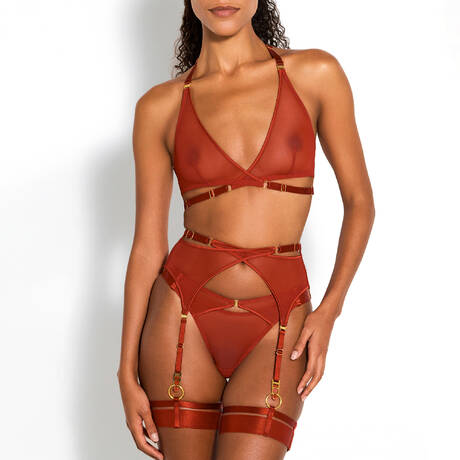 4 pieces set BORDELLE New Signature Burnt Red