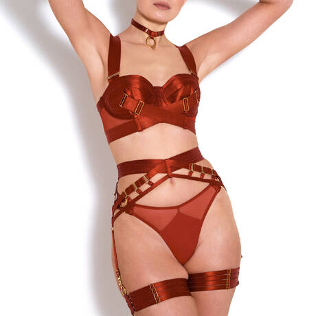 5 pieces set BORDELLE New Signature Burnt Red