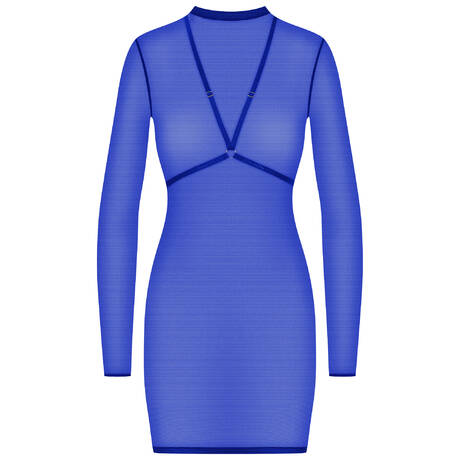 MAISON CLOSE Robe avec harnais amovible Corps à Corps Néon Bleu Or