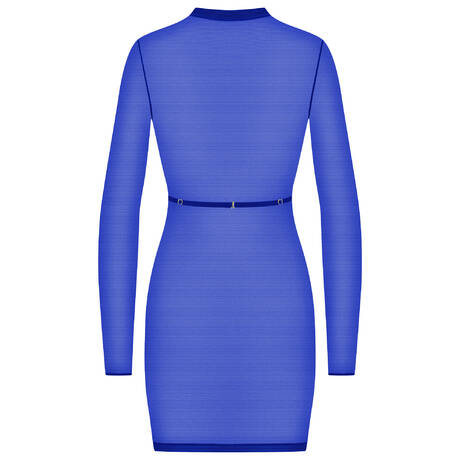 MAISON CLOSE Dress with removable harness Corps à Corps Néon Bleu Or