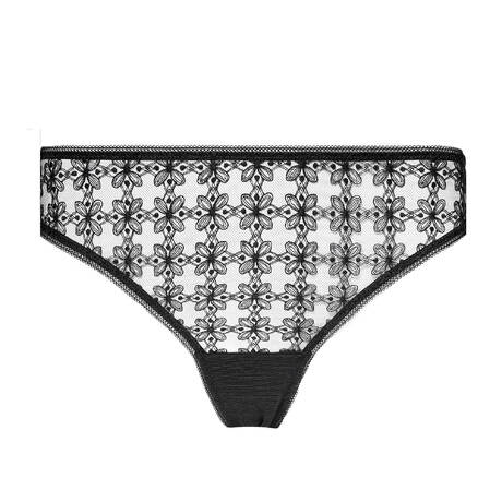 HUIT Tanga Café Fleur Black