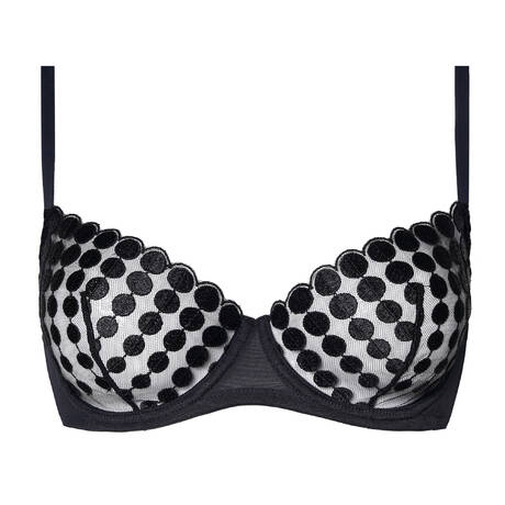 HUIT Balconette bra Deco Dots Black
