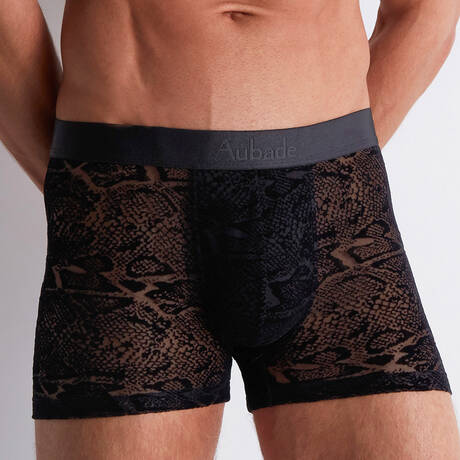AUBADE Boxer homme Sensual Black/Python