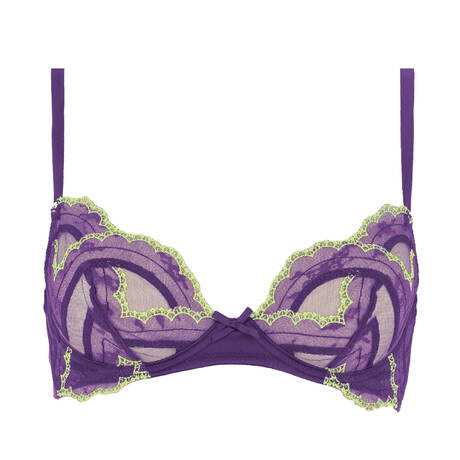 FLEUR DU MAL Soutien-gorge corbeille en dentelle Hendrix Midnight Purple