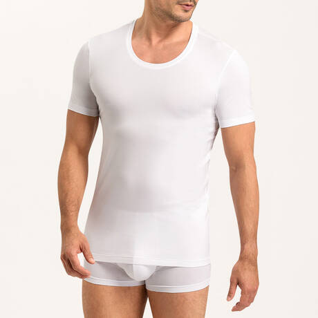 2 pieces set HANRO Cotton Superior White