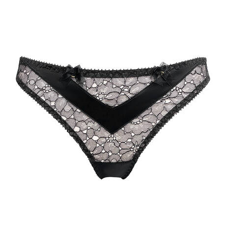 EDGE O' BEYOND Slip en dentelle Lyvie Noir