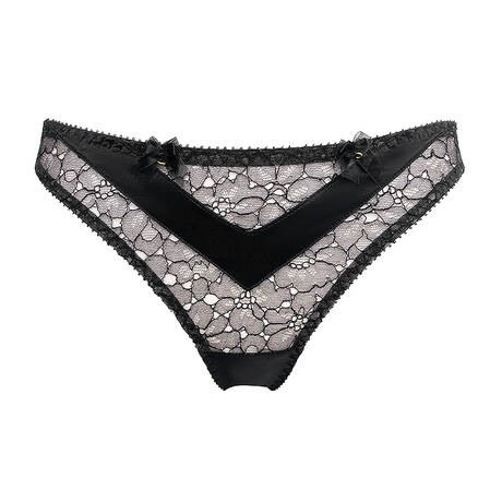 EDGE O' BEYOND String en dentelle Lyvie Noir