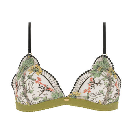 NETTE ROSE Wireless triangle bra Ghana Black