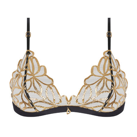 LISE CHARMEL Soutien-gorge sans armatures Éclats D'Or Noir Or