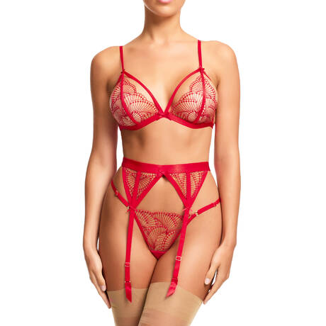 3 pieces set DITA VON TEESE Von Follies Fantastique Graphical Flame