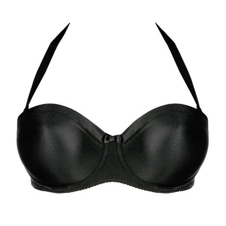 PRIMADONNA Invisible bandeau bra Satin Black