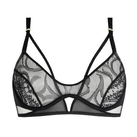 CHANTELLE X Soutien-gorge brassière armatures en dentelle Ester Manas Noir
