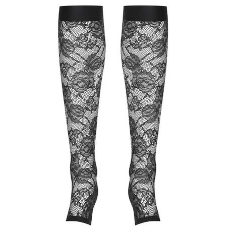 MAISON CLOSE Lace Gaiters Flashback Black