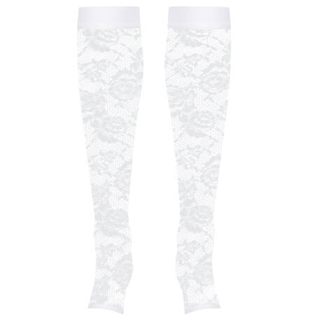 MAISON CLOSE Lace Gaiters Flashback White