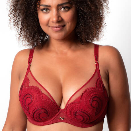 CHANTELLE Padded triangle bra Mystic Dream Rouge Passion/Aubergine