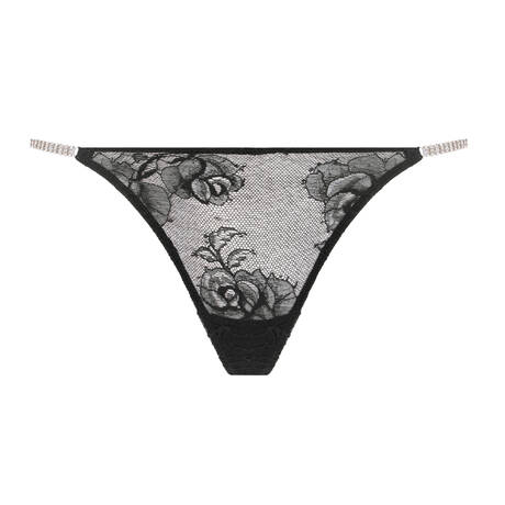FLEUR DU MAL String en dentelle Bouquet Lace Noir