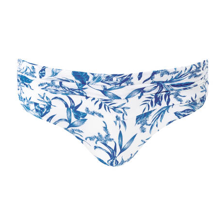 MELISSA ODABASH Panty bikini bottom Bel Air Blue Leaf Blue