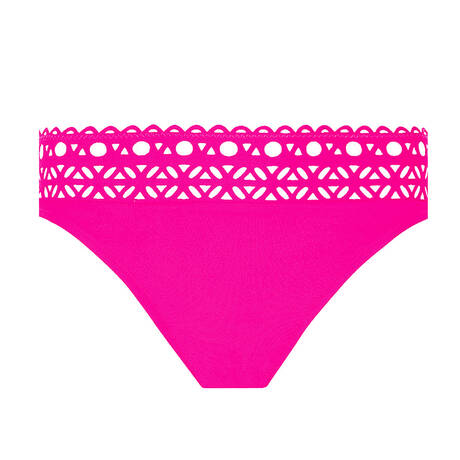LISE CHARMEL Bas de maillot de bain slip taille basse Ajourage Couture Ajourage Fuchsia