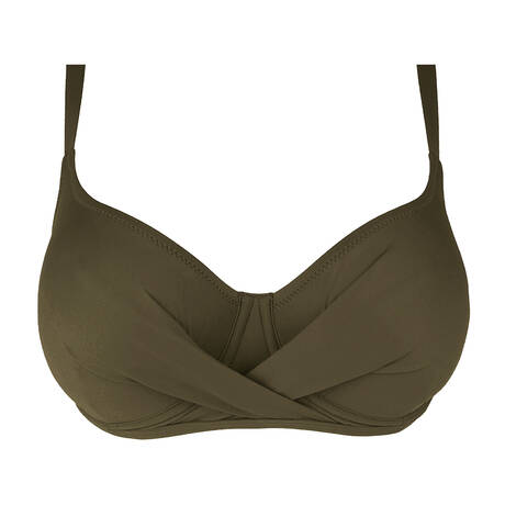 ANTIGEL Haut de maillot de bain corbeille fitting La Chiquissima Kaki Chic