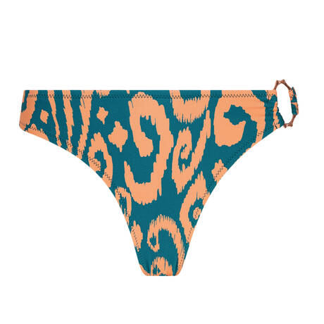 ANTIGEL High leg bikini bottom La Balinaise Ikat Vert Orange