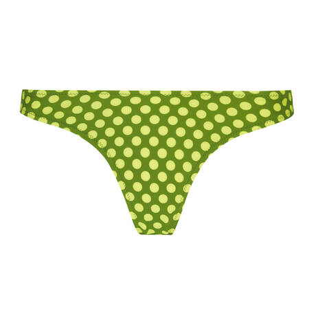ANTIGEL High leg bikini bottom La Petillante Bulles Green