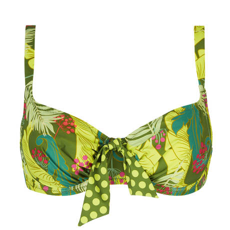 ANTIGEL Demi-cup fitting bikini top La Venus Nature Vert Tropic