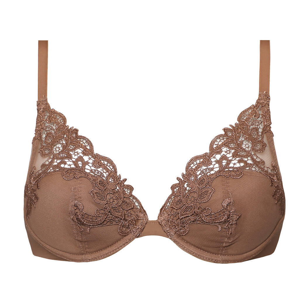 Haut Maillot De Bain Push-Up Simone Pérèle – Taille 85B / 70B EU – Orange Féerie