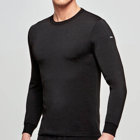 IMPETUS Men's long-sleeved t-shirt Thermo Black