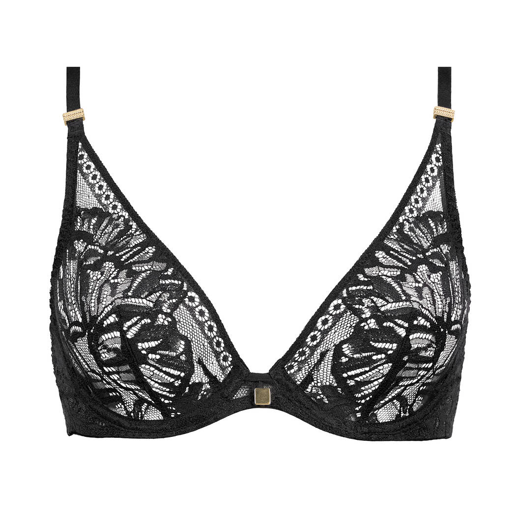 Aubade Women's Season Of Love Shoulder Plunge Bra - Embroidered, Lightly Padded, Elegant Lingerie